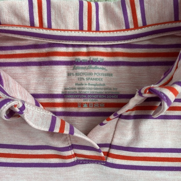 Pair of Hanna Andersson Striped MadeForSun Polo Dresses, 3T. - Picture 8 of 11